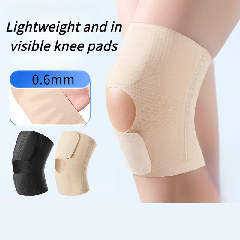 Lightweight Knee Brace with Side Stabilizers, 1 Pc Breathable Knee Brace Compression Sleeves for Men Women, Adjustable Knee Support for Meniscus Tear ACL Arthritis Pain Relief Hiking Running