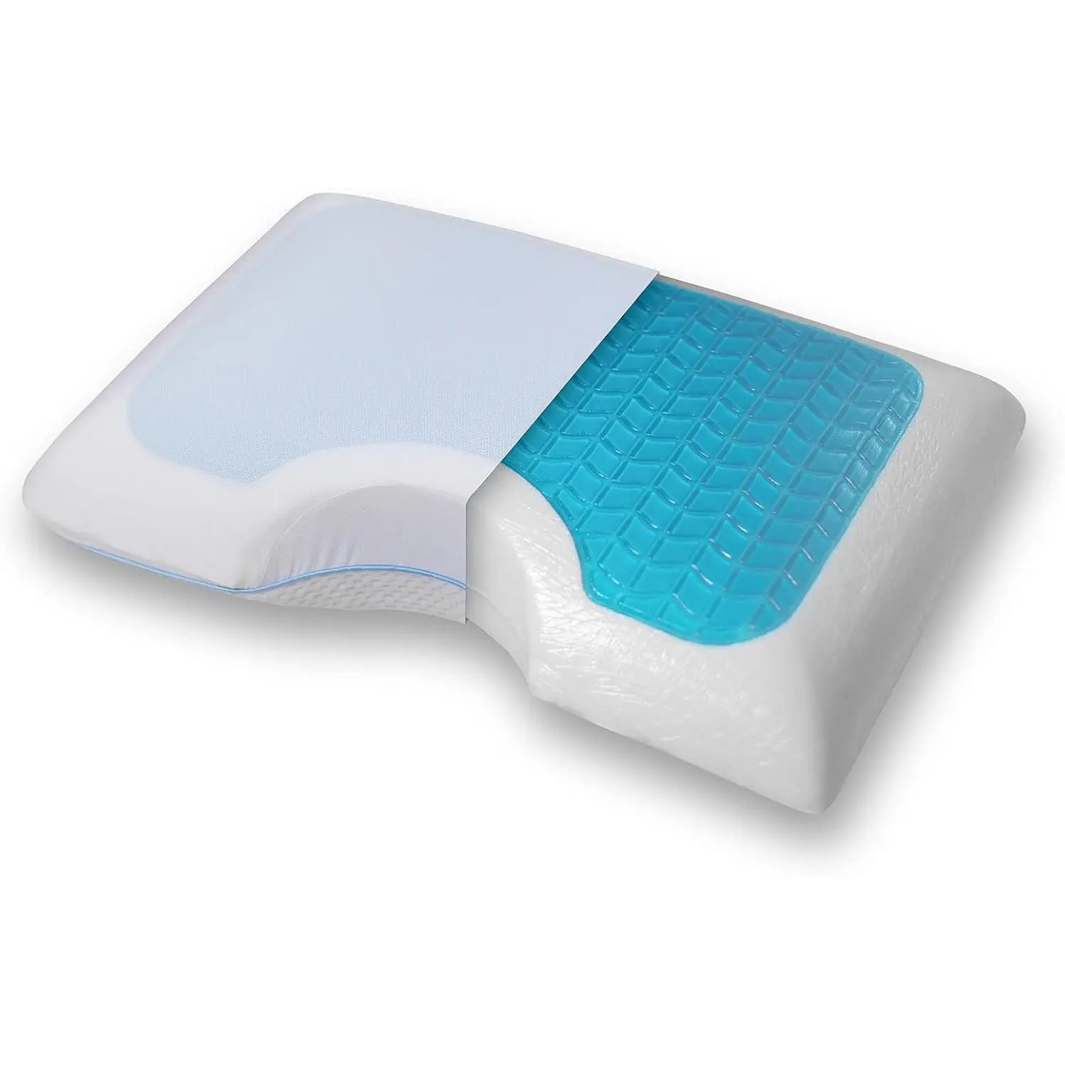 Side Sleeper Memory Foam Pillow – Cooling, Skin-Friendly Cervical Neck Support | Orthopedic with Removable Cover for Proper Posture & Comfortable Sleep
