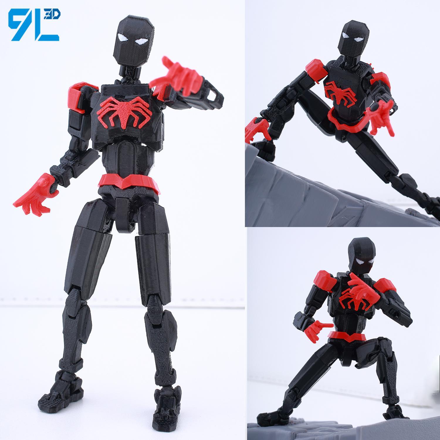 9L3D Printed Venom Spider-Man Lucky13 Dummy13 Action Figures Multi-Jointed Shapeshift Mannequin Anime Collectible Toys Gifts​