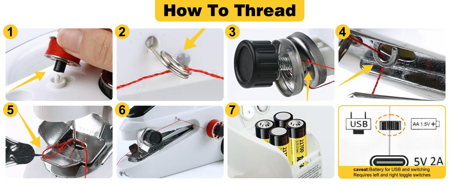 Ⅰ:Sewing Machine,Mini sewing machine,Two Supply Modes,Easy to Use and Fast Suitable for Clothes,Sewing Machine for Beginners.