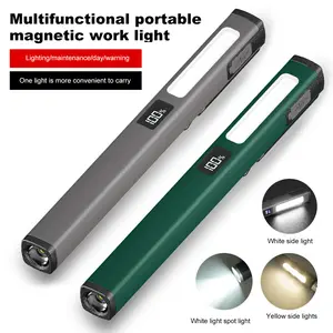 LED+SMD Medical Handy Pen Light with Pen Clip Work Inspection Flashlight 120LM Medical Pen Pupil Lamp 400mAh for Nursing Student