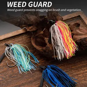 8 Piece Anti-Hang Bottom Bait Swimbait Set, Colorful Flow Disturbance, River Grass Area, Lake Pit, Shore Obstacle Zone