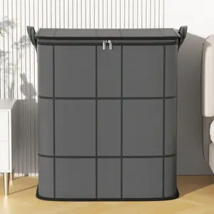 Non Woven Fabric Clothes Quilts Storage Bag Large Capacity Foldable Blanket Comforter Bags Reinforced Handles Dustproof