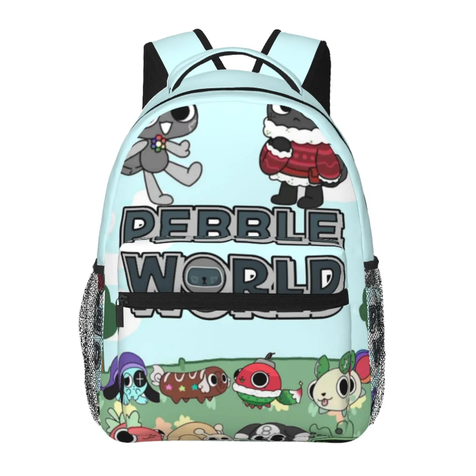 Pebble Dandys World backpack, anime bookbag cartoon lightweight backpacks,adjustable straps book bags for teens girls boys, fashionable unisex school bag, kids bags for office travel college work school, gift