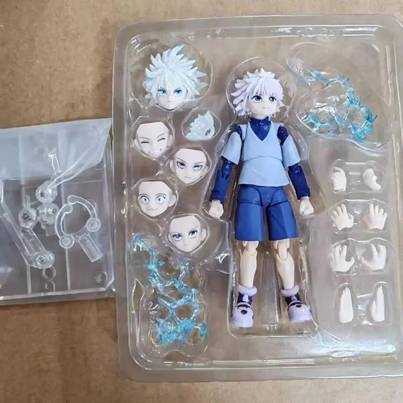 2026 Hot Anime & Manga Movable Figures, SHF Hunter X Hunter Killua Zoldyck Gon Freecss, High-Quality Toy with Replaceable Faces & Hands, Gift for Fans, Killerua Zoldyck
