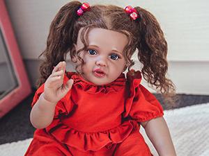 Reborn Baby Dolls Black Girl, African American 20 Inch Realistic Newborn Baby Dolls with Lifelike Soft Body Silicone Limbs Birthday Gift Set for Ages 3+