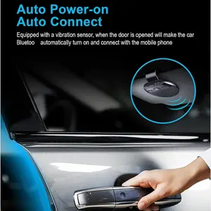 Tus Bluetooth car phone device, suitable for Ford Bronco Sport 2021 - 2025 models. Hands-free car Bluetooth speaker set, with sunshade clip-type speaker bracket, voice assistant, rechargeable car audio system, car audio upgrade equipment
