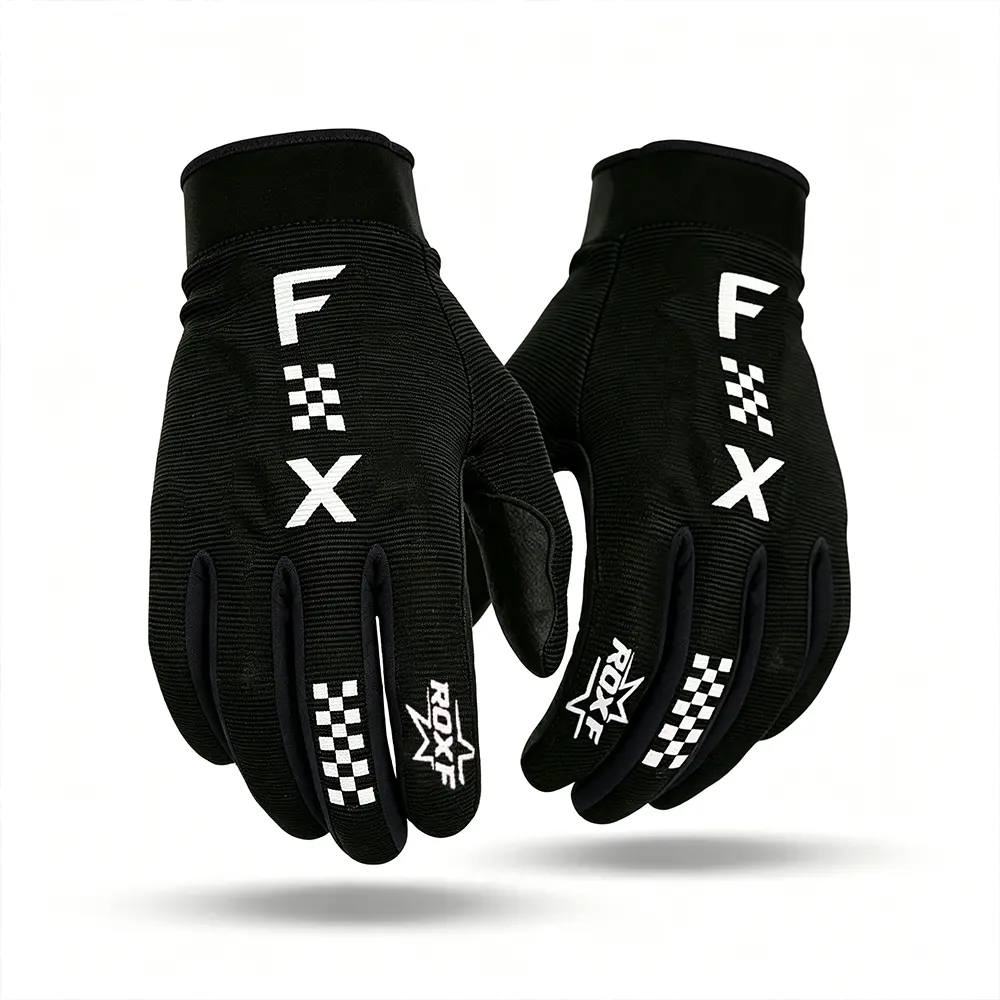 Men Flexible-Fit Multi-Purpose Full Finger Sports Gloves, Sensitive Touch-Screen Compatible, Perforated Breathable Palm, Anti-Slip Grip for Biking, Hiking, Climbing, Workout, Driving & Outdoor Sports