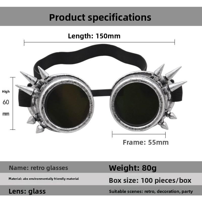 Glasses Punk Vintage Glasses Liuding Outdoor Sports Glasses Decorative Windshield Halloween Sunglasses magnetic goggles Glasses Punk Vintage Glasses Liuding Outdoor Sports Glasses Decorative Windshield Halloween Sunglasses magnetic goggles