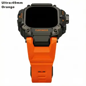 UltraGuard 2-in-1 Band & Bumper Case for Apple Watch Ultra 3/2/1 : 49mm – Flexible TPU Exterior, Stainless Steel Inner Frame, Breathable Comfort Fit for Daily Wear & Extreme Sports 【Watch Not Included】