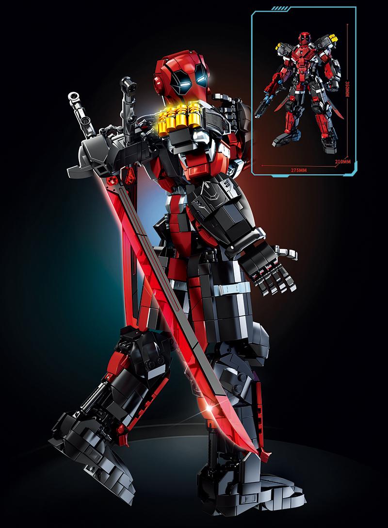 New series of mecha warrior building block assembly models, 2000+PCS robot models, DIY Christmas gifts for adults and children