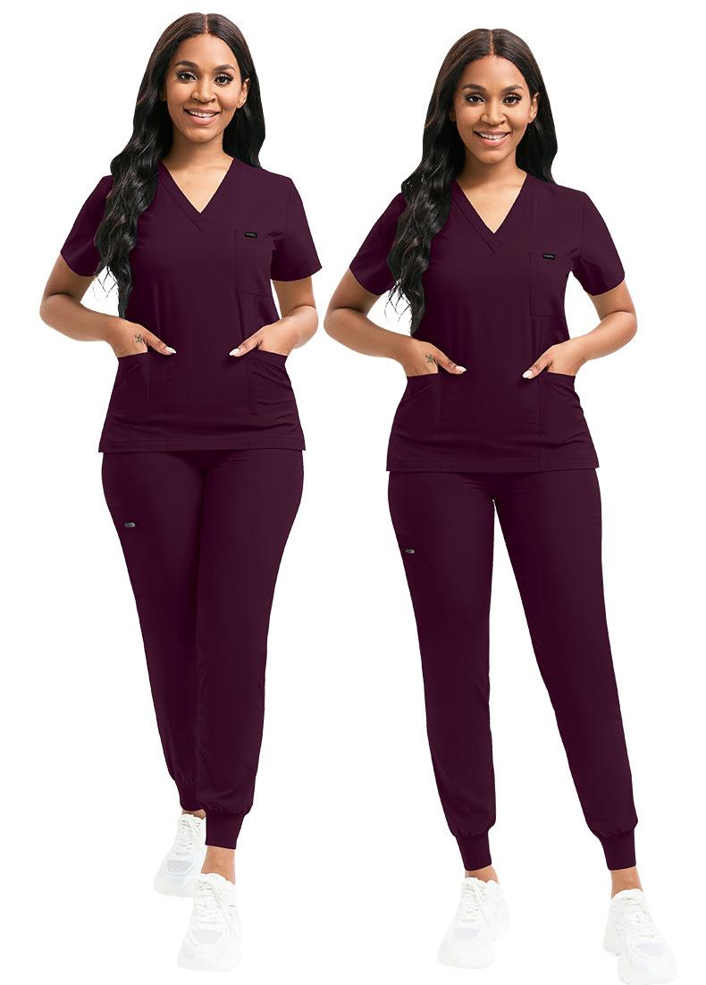 2025  Nurse Scrub Uniform Set Pet Clinic Nurse Workwear Unisex Scrub Suit Nursing Scrub Women Uniform Multi-color Workwear Men