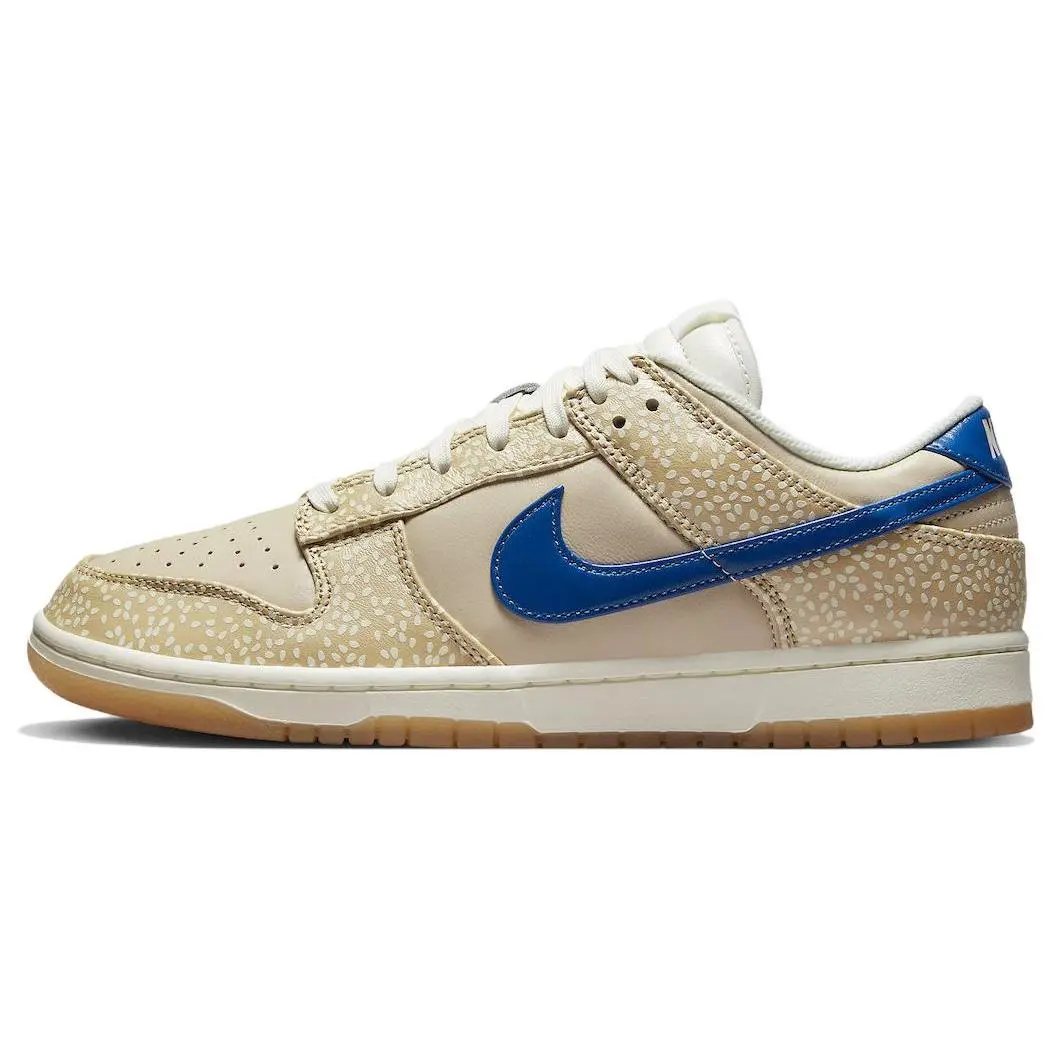 Nike Dunk Montreal Bagel Sneakers – Unisex Low-Top Leather Shoes with Sesame Texture, Slip-Resistant and Lightweight Design Verifiable, with credentials and supporting global authentication