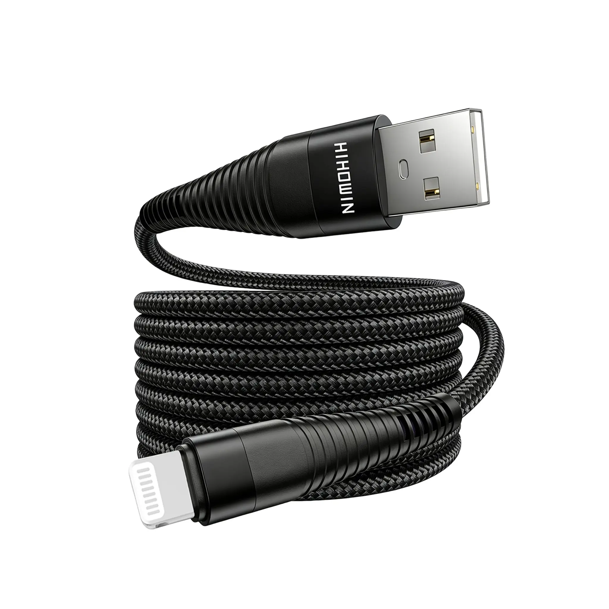 USB to Lightning Cables Safe Fast Charging, Nylon Braided, Durable And Tangle-Free Design，for iPhone Charger Cord for  iPhone USB Cable Compatible with for iPhone 14 13 12 11 Pro Max Plus 8 7 6 iPad and More