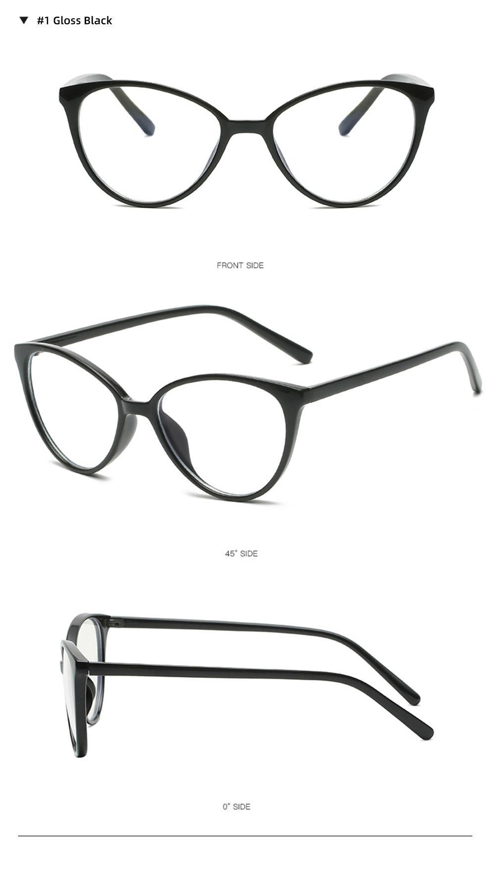 VIVIBEE Women Cat Eye Blue Light Blocking Glasses Office Computer Glasses Frame Female Leopard Ladies 2026 Fashion Goggles