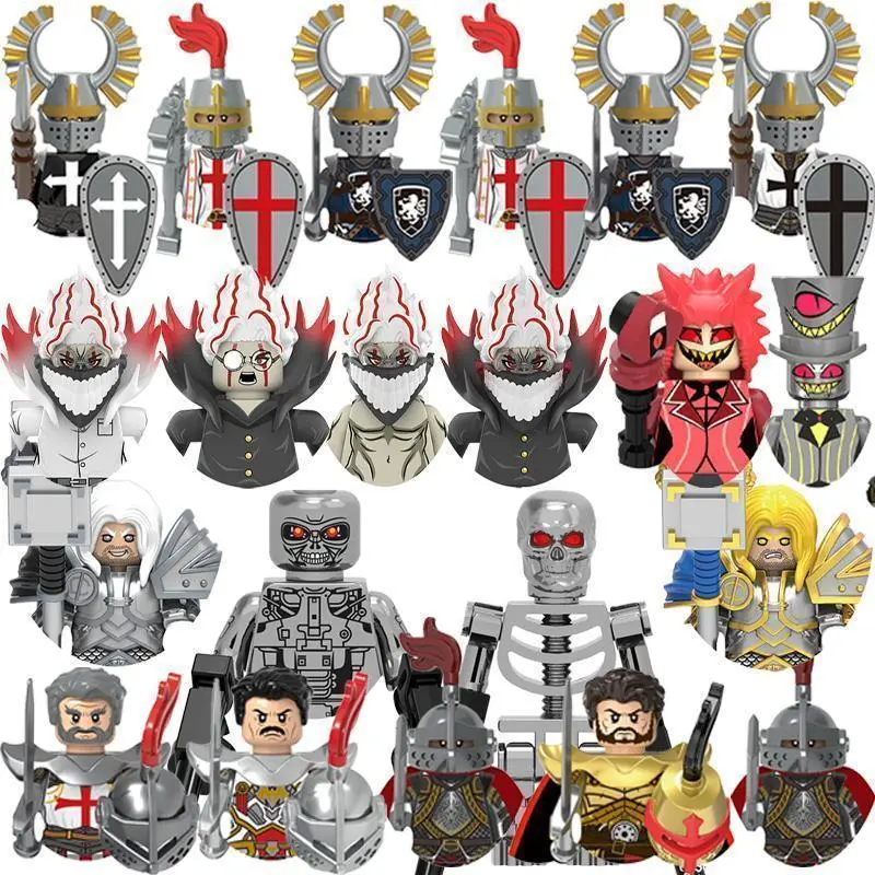 2026 new Hazbin el Bricks Arthas Da Dan Dan Building Blocks Mini Figures Minifigures Toys Bricks Gifts For Children Adults