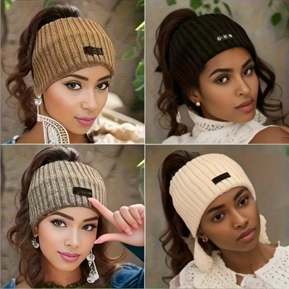 Women's 4-Pack Soft Stretchy Chic Headbands - Cozy Cold-Weather Ear Warmers, Stylish Hair Accessories, Headband Set for Everyday & Formal Wear