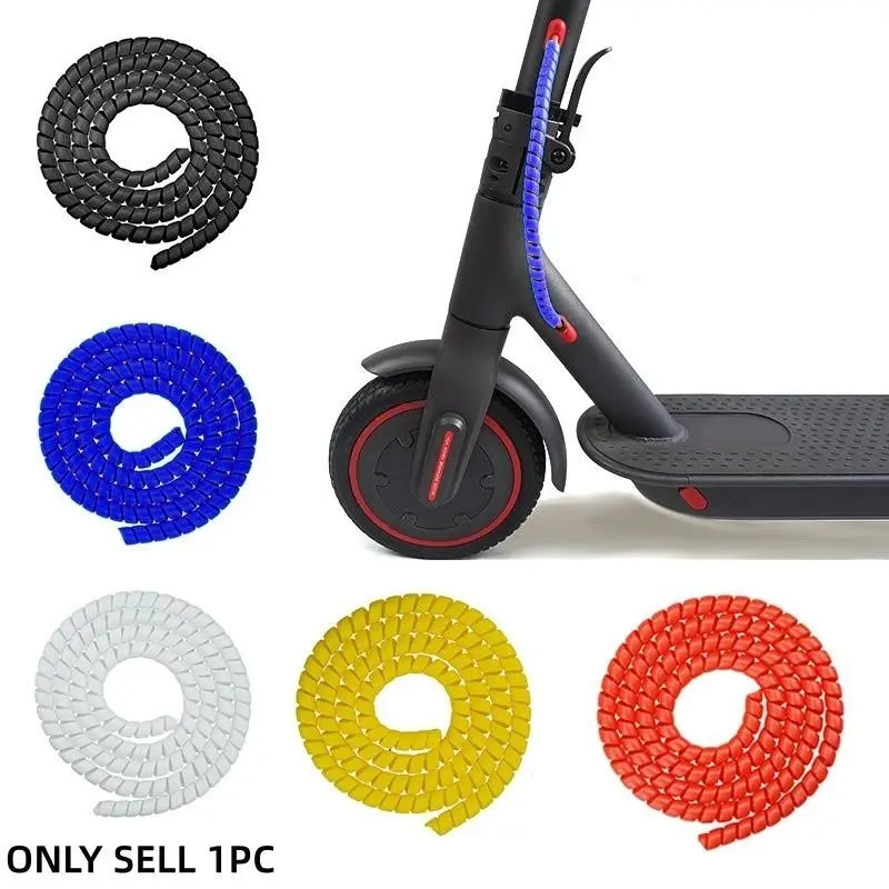 1 Meter Spiral Cable Protector Brake Cables, 8mm/10mm Dual Sizes, 5 Colors, Compatible with Xiaomi M365 Pro, G30, Durable, Anti-Scratch, Universal, Versatile Use, Compatibility
