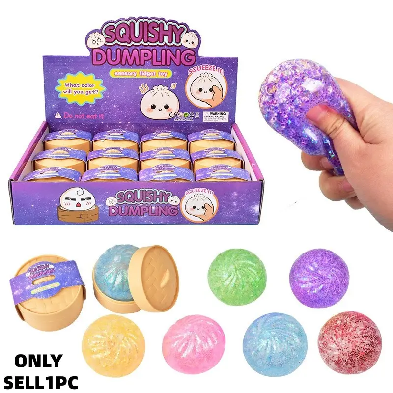 Crystal Baozi Mold, Small Size Gold Powder Steamer Basket, Realistic Xiao Leng Bao Simulation, Fun Pressing Toy