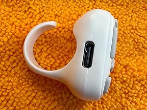 TikTok Scrolling Ring – 8-Button Finger Tip Wireless Remote, with Camera Remote Shutter for iPhone & Android (Black)