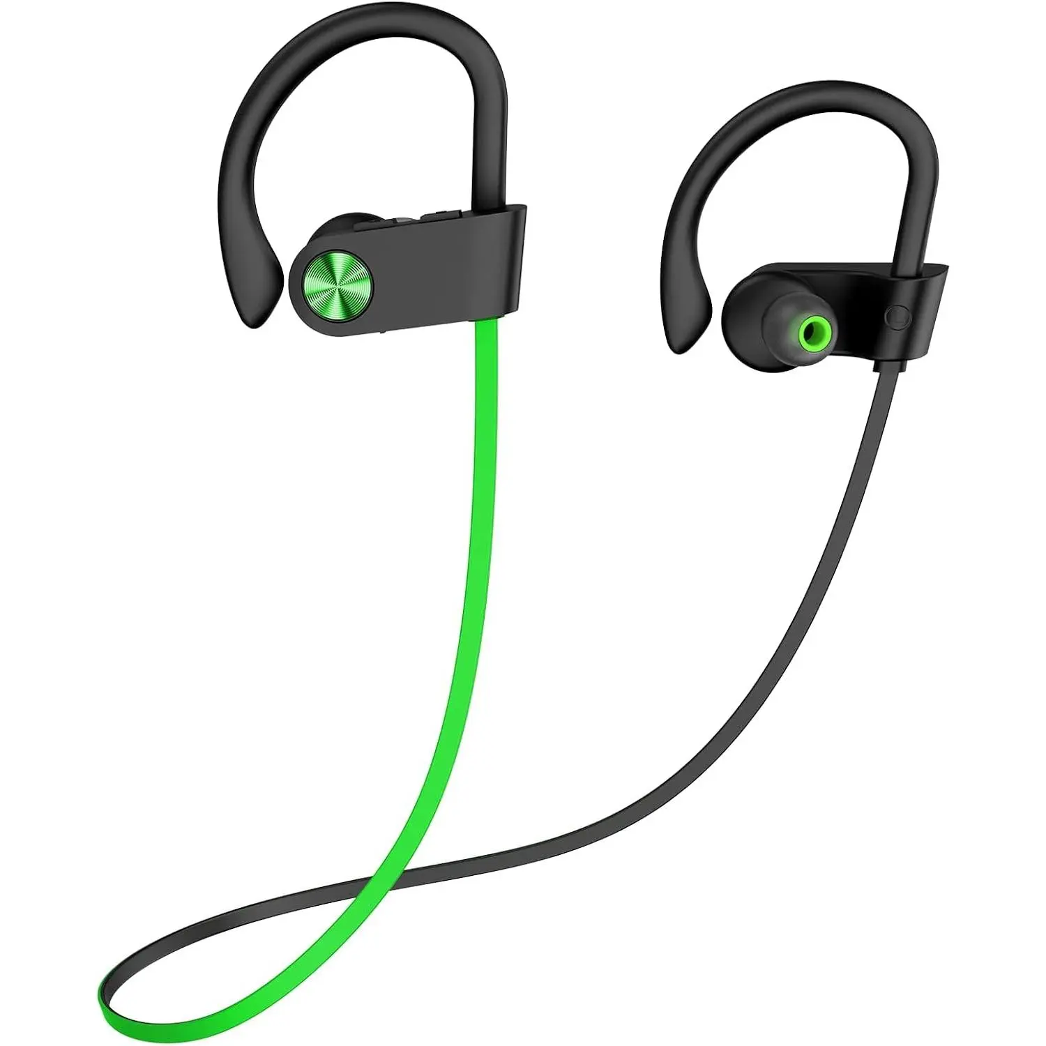 Bluetooth Headphones, IPX7 Waterproof Wireless Sports Earbuds, HiFi Bass Stereo Earphones with Noise Cancelling Mic, 12 Hrs Playtime Headsets in-Ear, Running Headphones for Workout Gym