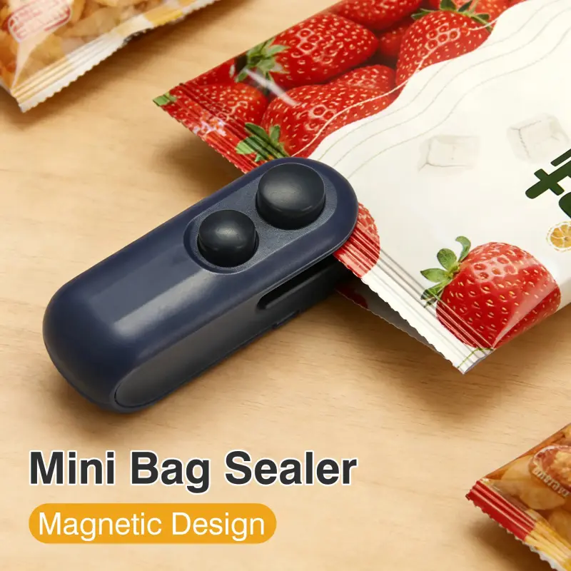1 Count Mini Bag Sealer, Handheld Sealer for Grains Vegetable Fresh Keeping