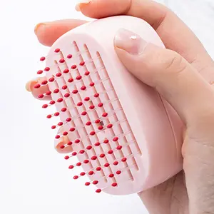 Air Cushion Comb with Automatic Hair Clippings Cleaning, Portable Comb, Curling Comb, Compact and Lightweight