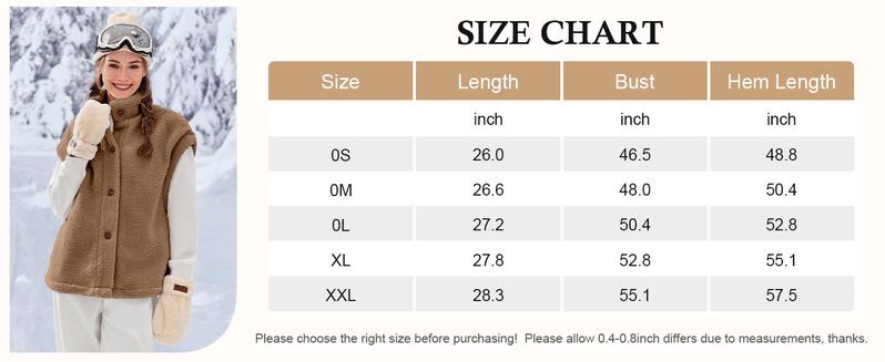 Imily Bela Womens Fuzzy Fleece Vest Casual Oversized Warm Button Down Sherpa Vest Jacket with Pockets