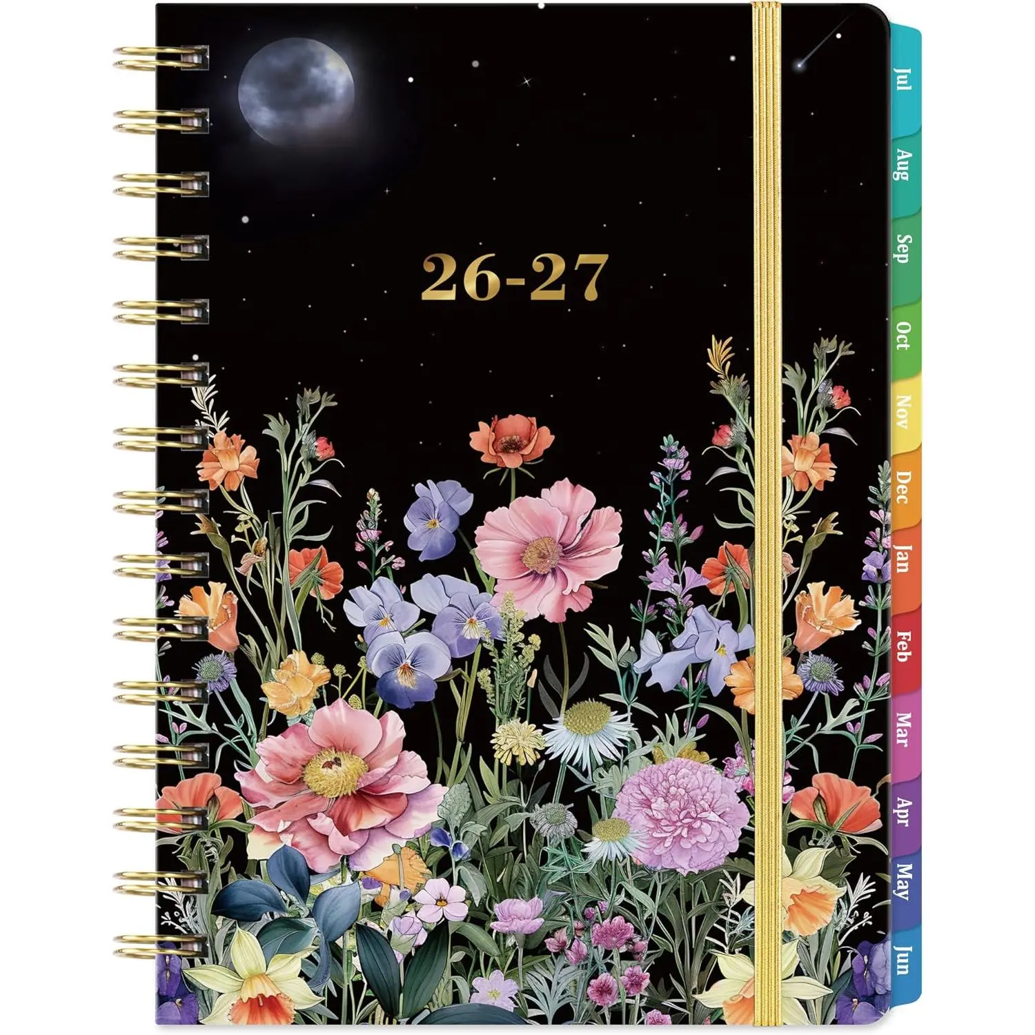 Planner 2026-2027 - Academic Planner 2026-2027, JULY 2026 - JUNE 2027 | Weekly Monthly Planner with Colorful Tabs, College School Supplies for Student Teacher, Hardcover, Inner Pocket, 6.3" x 8.4"