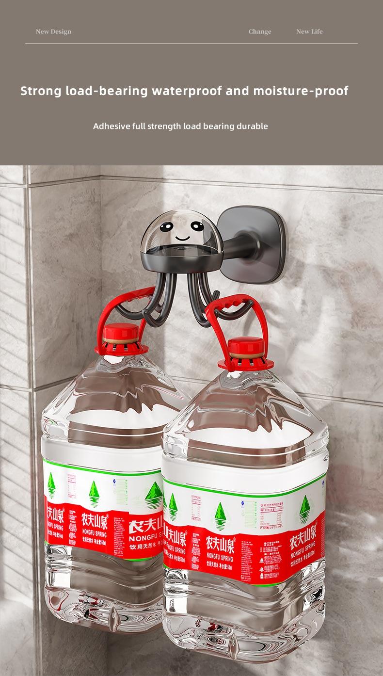 Kitchen Rotatable Hook Wall Mounted Storage Rack Kitchen Storage Rack Multi-Functional 360° Rotary Hook