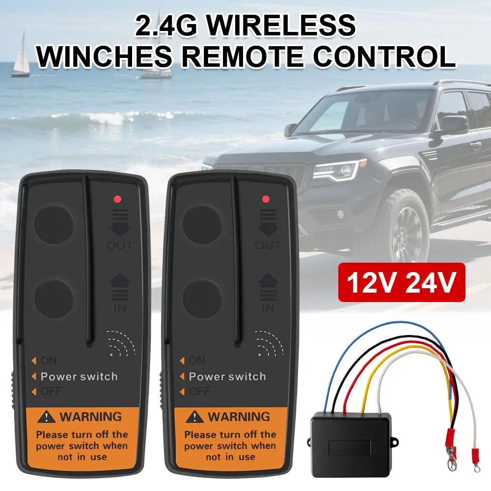 72W Winch Switch Remote Controller for Jeep Off-road ATV Trailer Recovery