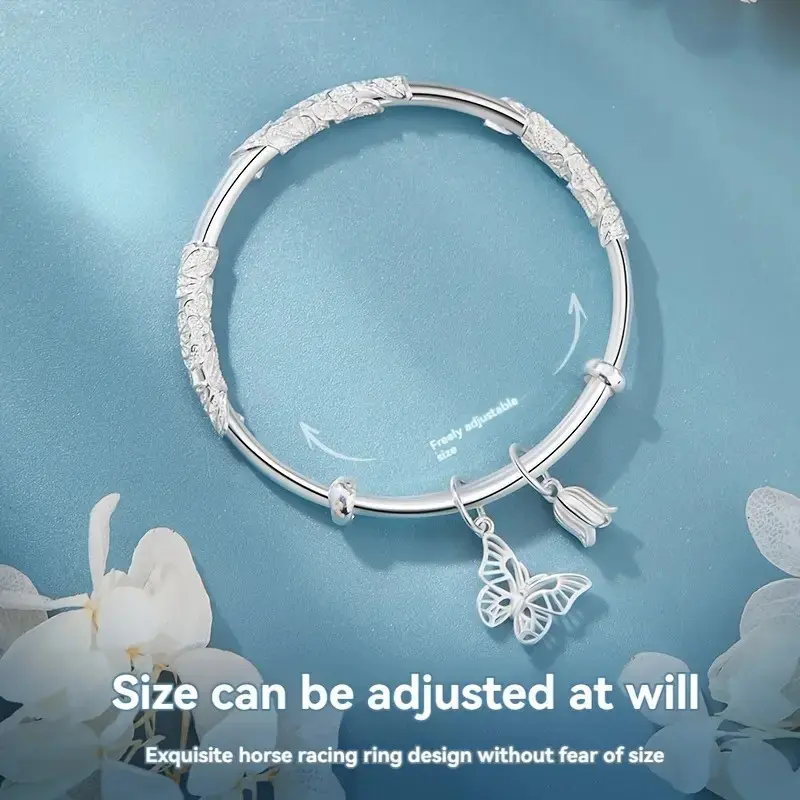 S999 silver bracelet sterling silver bracelet, a great gift choice! Suitable for every occasion