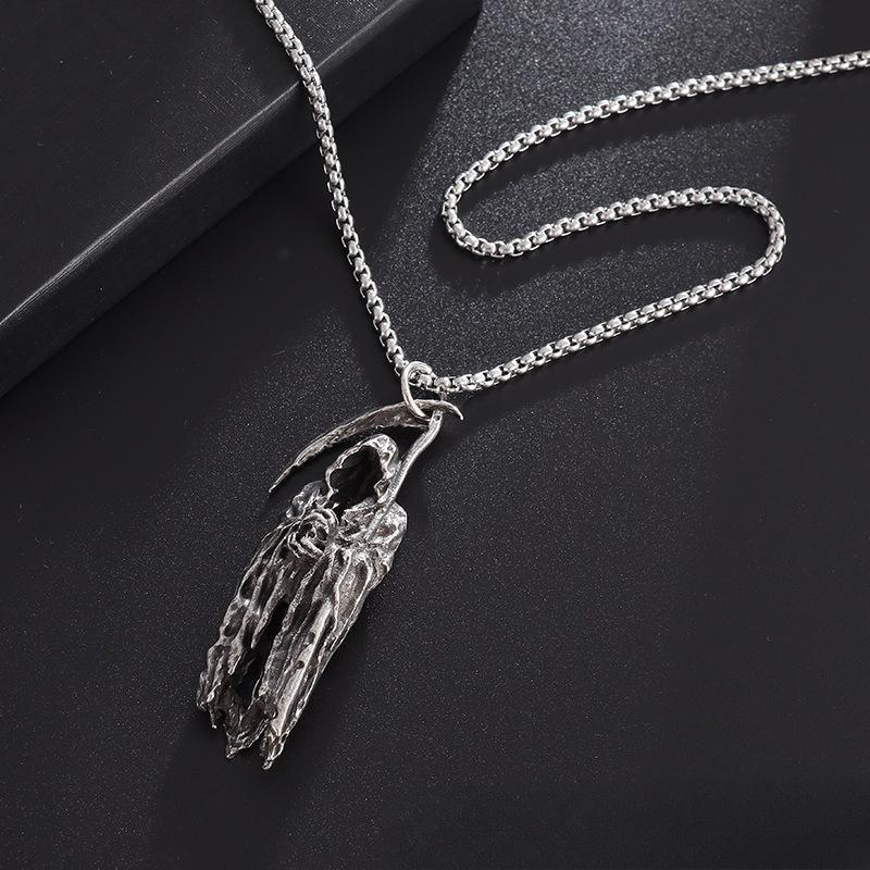 2026 New Minimalist Skull Pendant Necklace, Trendy Unisex Chain for Men & Women, Versatile Jewelry for Daily & Clubwear