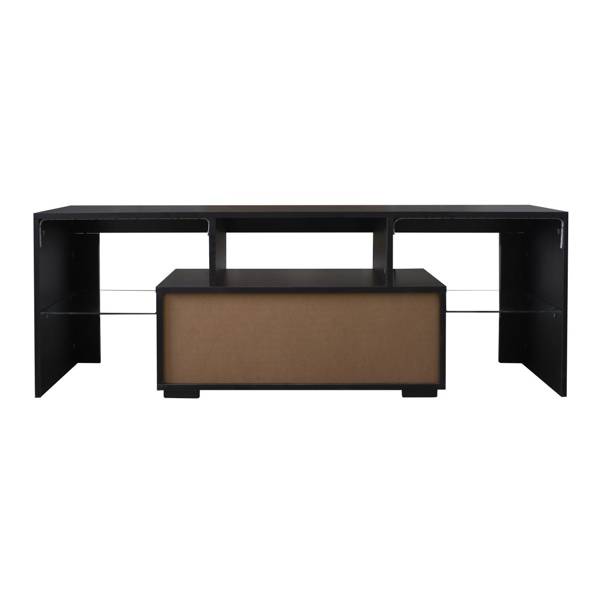 Entertainment TV Stand, Large TV Stand TV Base Stand with LED Light TV Cabinet.