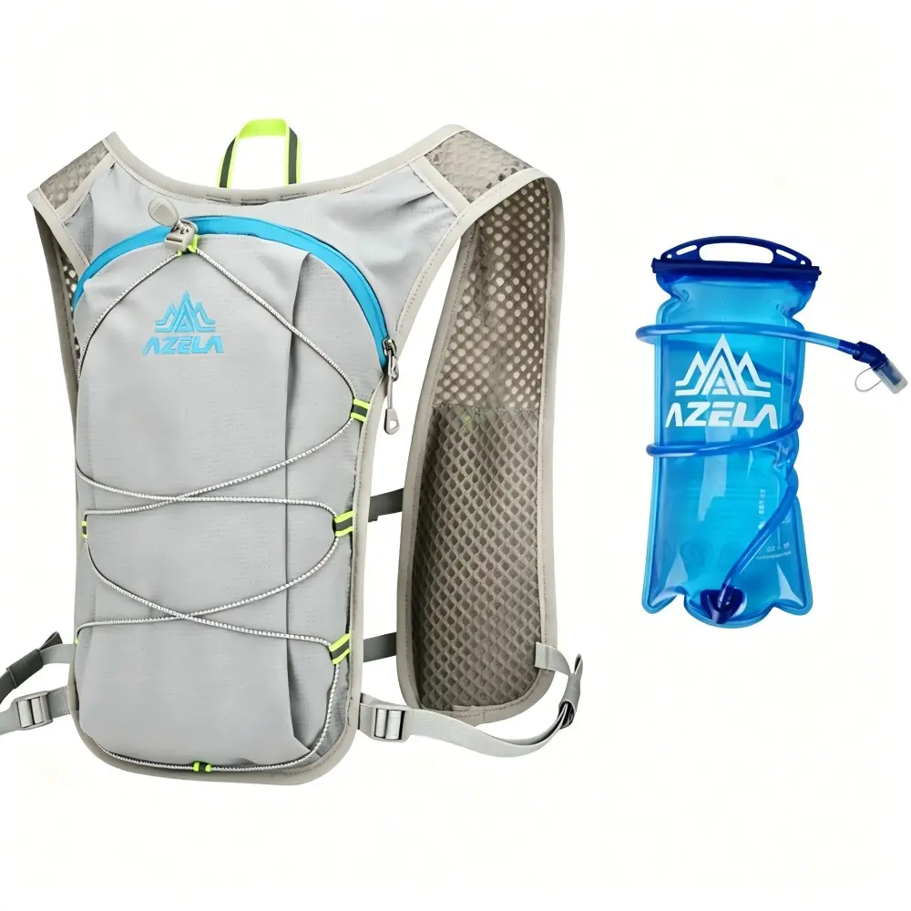AZELA Hydration Running Marathon Vest Backpack With 1.5L Water Bladder, Outdoor Lightweight Waterproof Insulated Bag, Ideal for Hiking, Trail Running, Cycling, Runners, Woman And Man