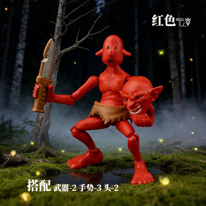 New Goblin Multi Jointed Movable Toy Multi Form Action Figure DIY Full Body Movable Assemble Handmade Model Kids Toys Gifts