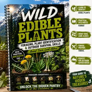 Turn Every Hike Into a Foraging Adventure, Portable Edible Plant Identification Notebook, Outdoor Food Tracking, Survival Skills Guide