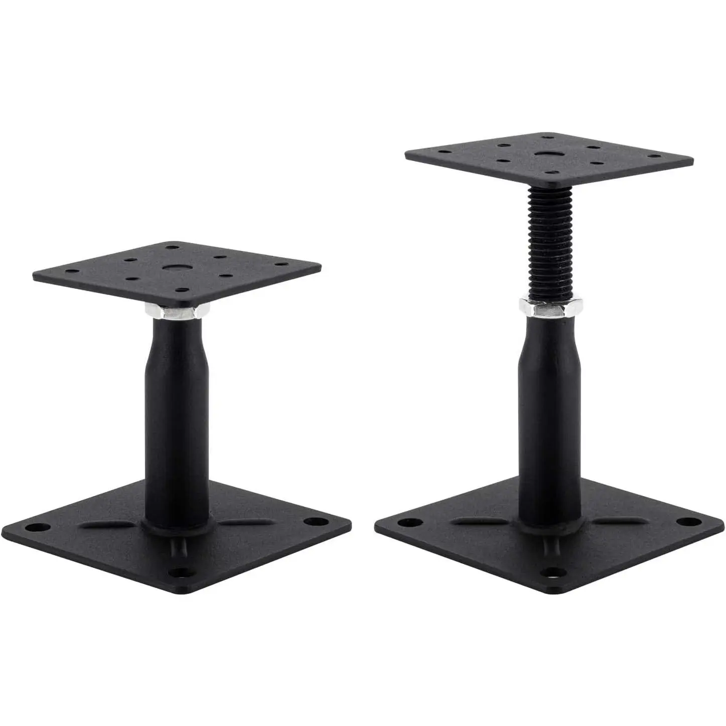 2 Pack Adjustable Support Jack for Floor Deck Foundation RV Step Stabilizer Mini Screw Jack Post 4" to 7"
