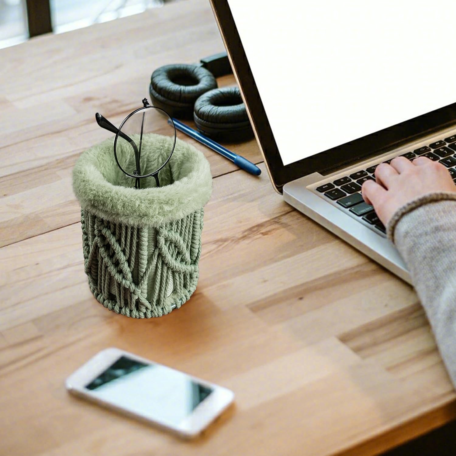 Glasses Holder for Nightstand Boho Decor Eyeglass Holder Stand for Office Desk Organizer