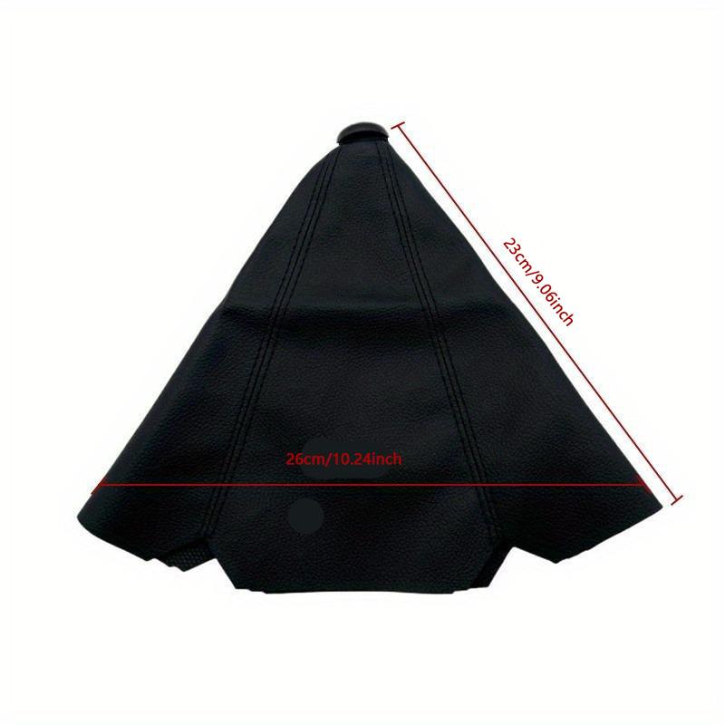 Universal PU Leather Car Gear Shift Collar, 1 Count Carbon Fiber Auto Car Manual Stick Knob Gear Shift Boot Cover Gaiter, Car Interior Accessories