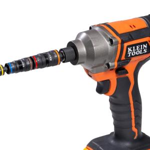 Klein Tools 32933 Klein Tools 32933 Impact Driver, SAE 7-in-1 Impact Rated Socket Set, 3 Flip Sockets with 6 Hex Driver Sizes and 1/4-Inch Bit Holder, 5-Inch Shaft Klein Tools 32933 Klein Tools 32933 Impact Driver, SAE 7-in-1 Impact Rated Socket Set, 3 Flip Sockets with 6 Hex Driver Sizes and 1/4-Inch Bit Holder, 5-Inch Shaft