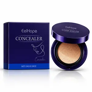 Concealer Air Cushion Foundation, Hydrating Full Coverage Matte Base Makeup, Lightweight Smooth Natural Glow Dewy Face Cosmetics Liquid Tint