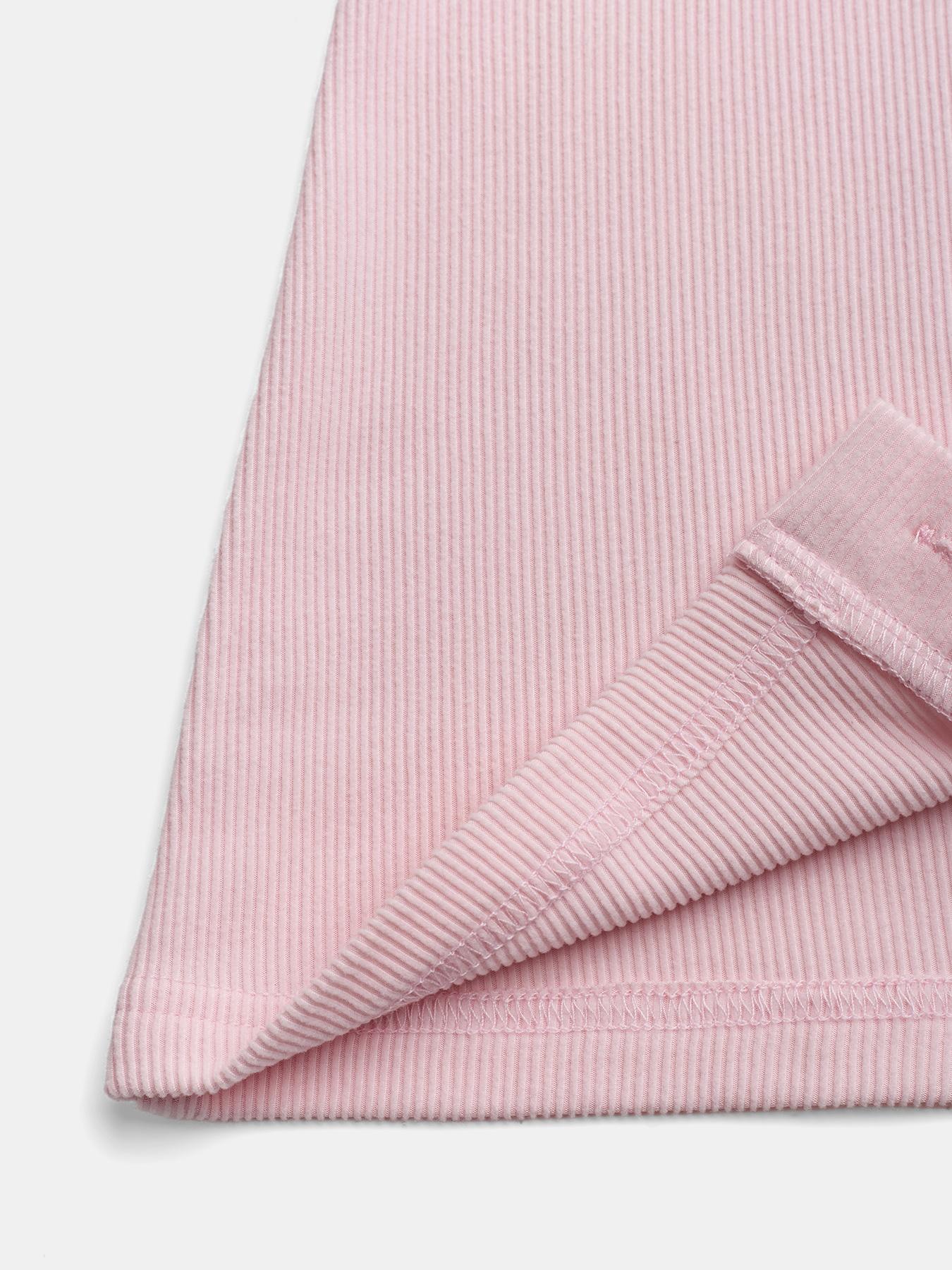 Women's Casual Round Neck Long Sleeve Button Front Top, Basic Solid Color Design, Extended Length, Perfect for Daily Wear, Womenswear