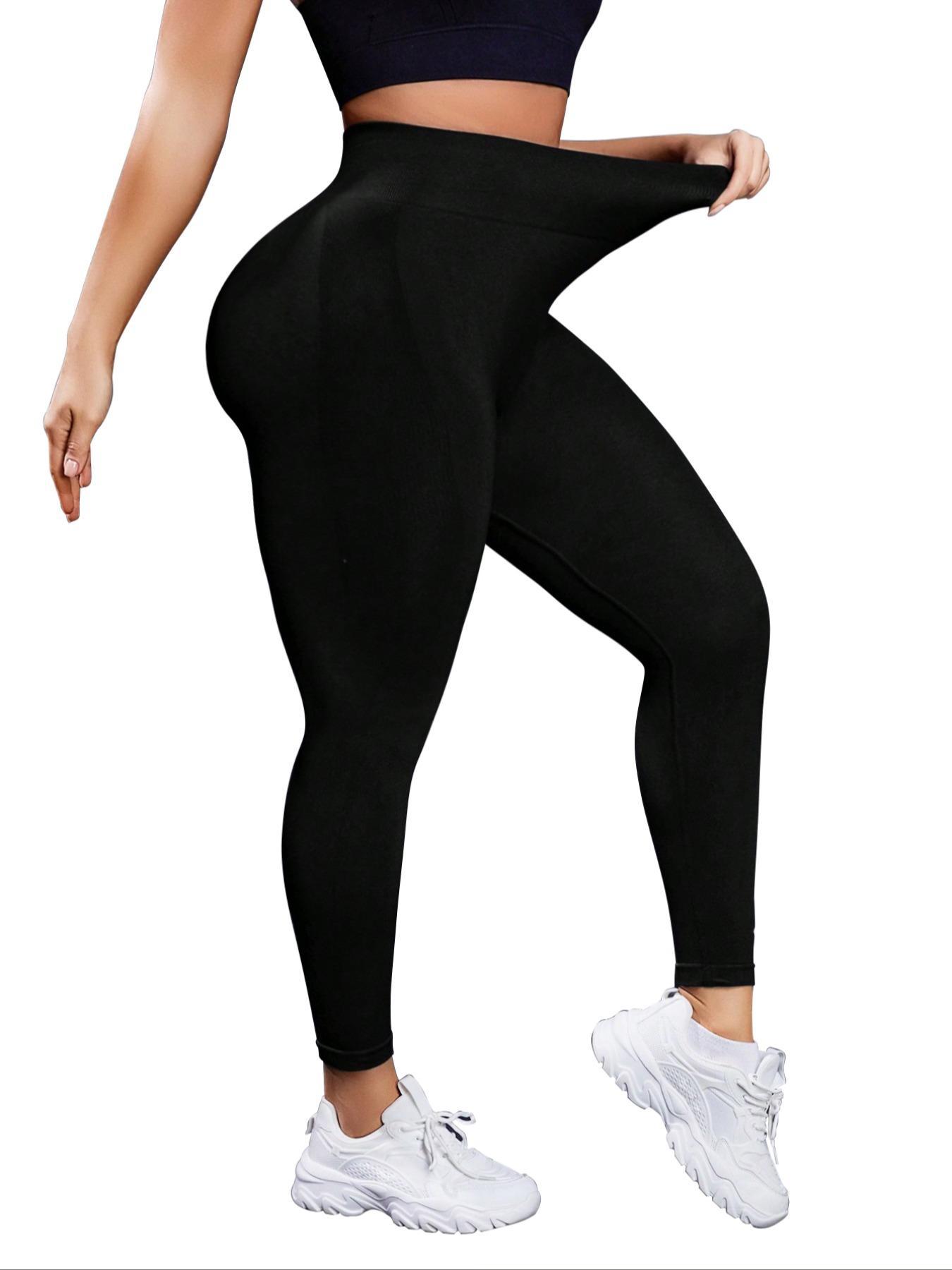 PLUS SIZE High Waist plus size leggings for curvy women, Oversize Stretchy Fitness Leggings, Quick-Dry Sportswear for All Seasons, black leggings for tummy control, crz yoga leggings, Yoga Bottoms, plus size pants for women