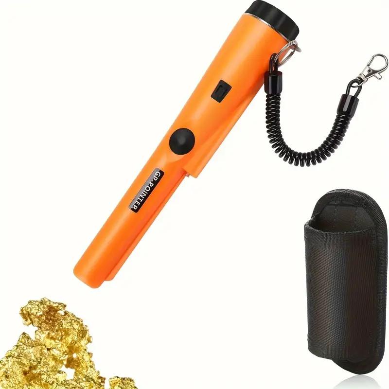 Handheld Metal Detector for Adults, Durable Plastic Design, Adjustable Sensitivity, Carrying Pouch Included, Ideal for Outdoor Treasure Hunting, Detector Pinpointer