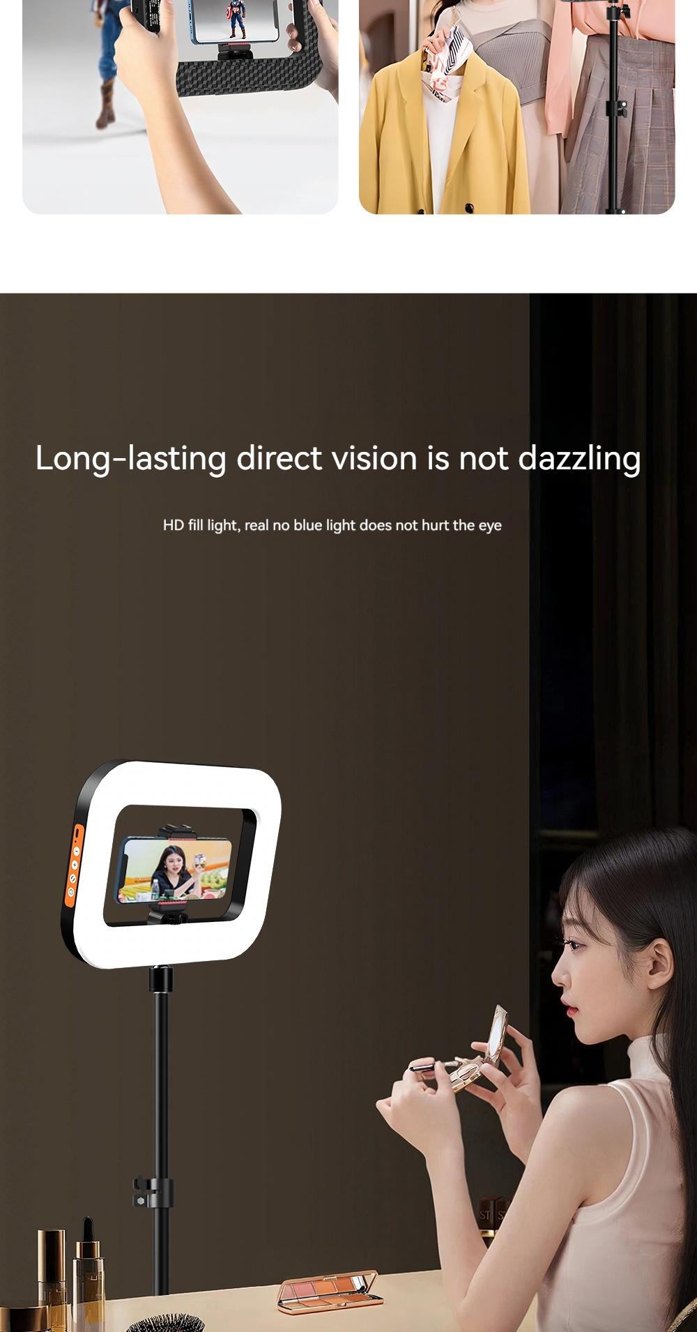 New Handheld LED Rechargeable Fill Light Portable Mobile Phone Live Broadcast Photography Desktop Selfie Light