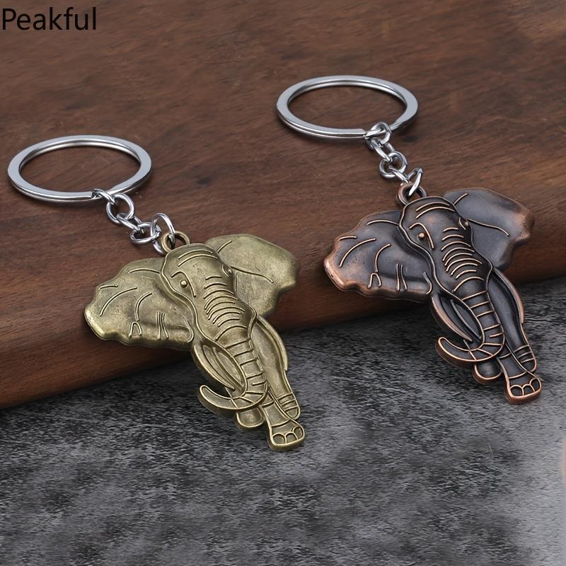 2/3PCS Zinc Alloy Elephant Keychain – Cute Animal Pendant, Perfect Bag Charm & Car Keychain, Unique Travel Souvenir Gift, Stylish Key Holder for Men & Women, Ideal for Everyday Use