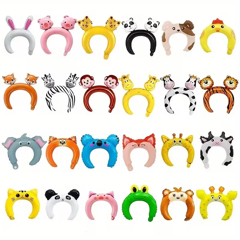 Random Animal Shape Balloons, Tiger, Elephant, Koala, Rabbit, Pig, Panda, Kids Birthday Party, Zoo Theme, Outdoor Decoration, Party Balloons Decorations