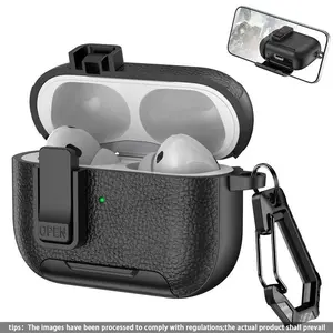 Vintage Leather AirPods Case with Wireless Charging, Shockproof Shell for AirPods 1/2, 3, 4, Pro, Durable and Stylish Accessory