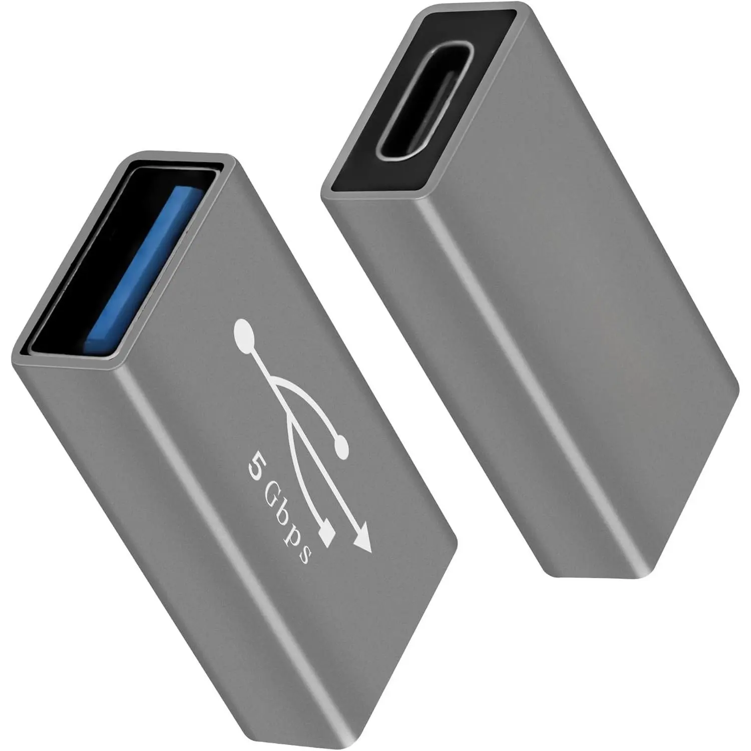 USB to USB C Adapter 2 Pack, Bi-Directional USB Type-C (Female) to USB Type-A (Female) -The-Go (OTG) Converter Connector Support  & Data Sync for Laptop, PC, , MacBook Pro